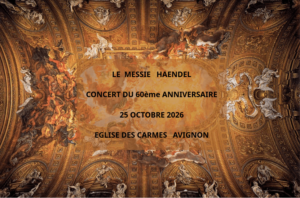 Annonce du concert des 60 ans